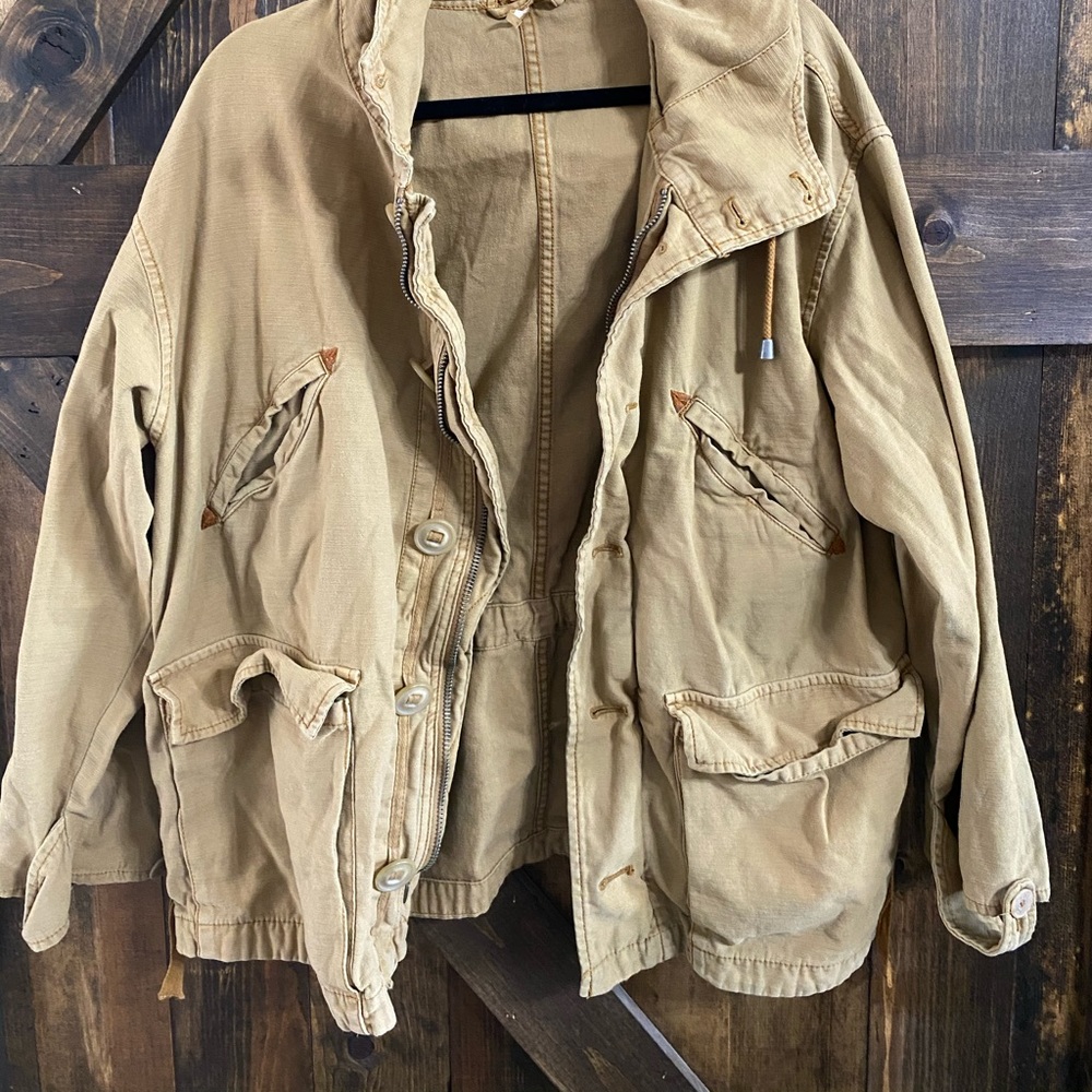 Free people Joshua tree jacket tan